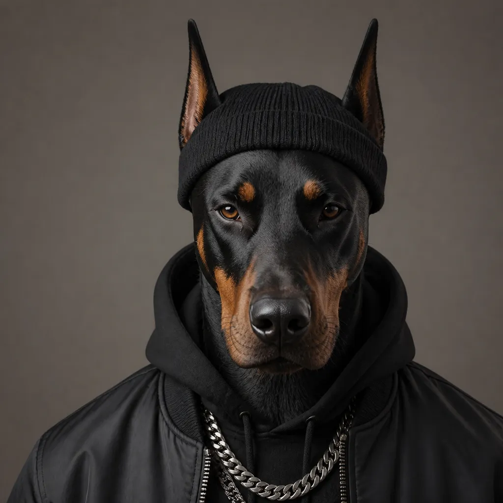 Neon Doberman